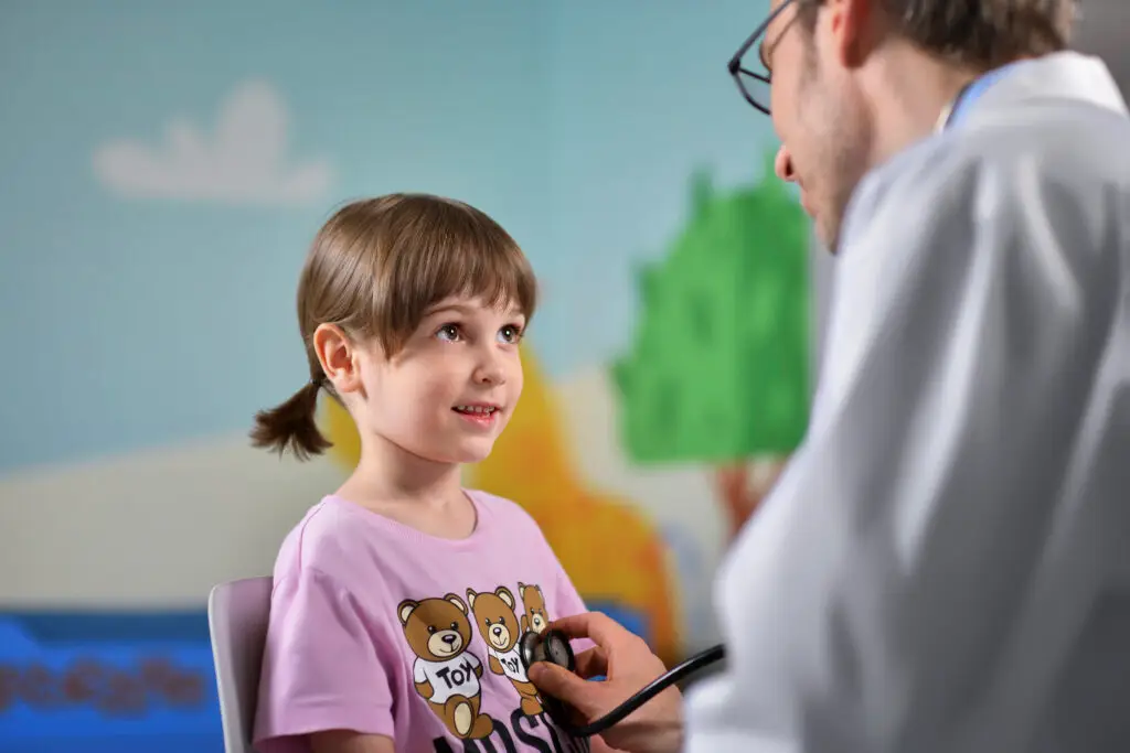 Doctor and children